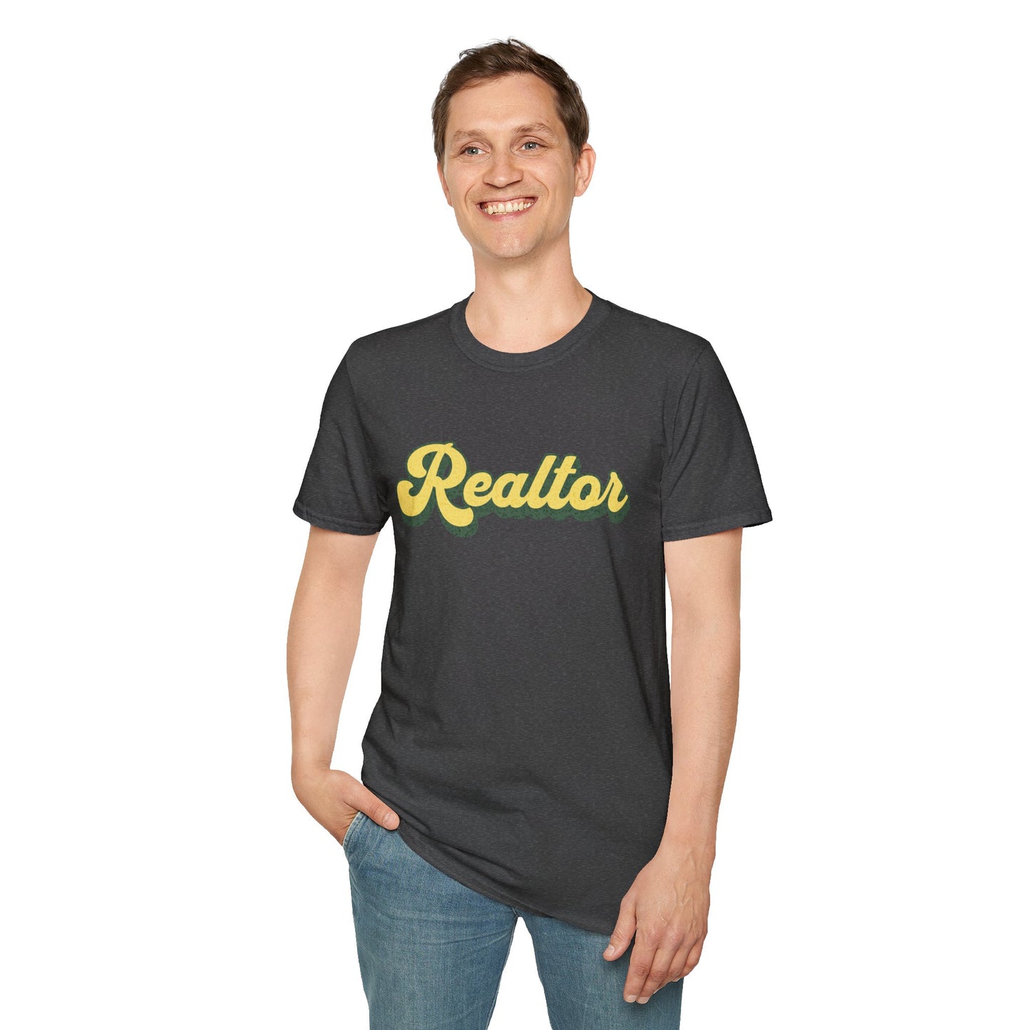 Retro Yellow Realtor - Real Estate T-Shirt