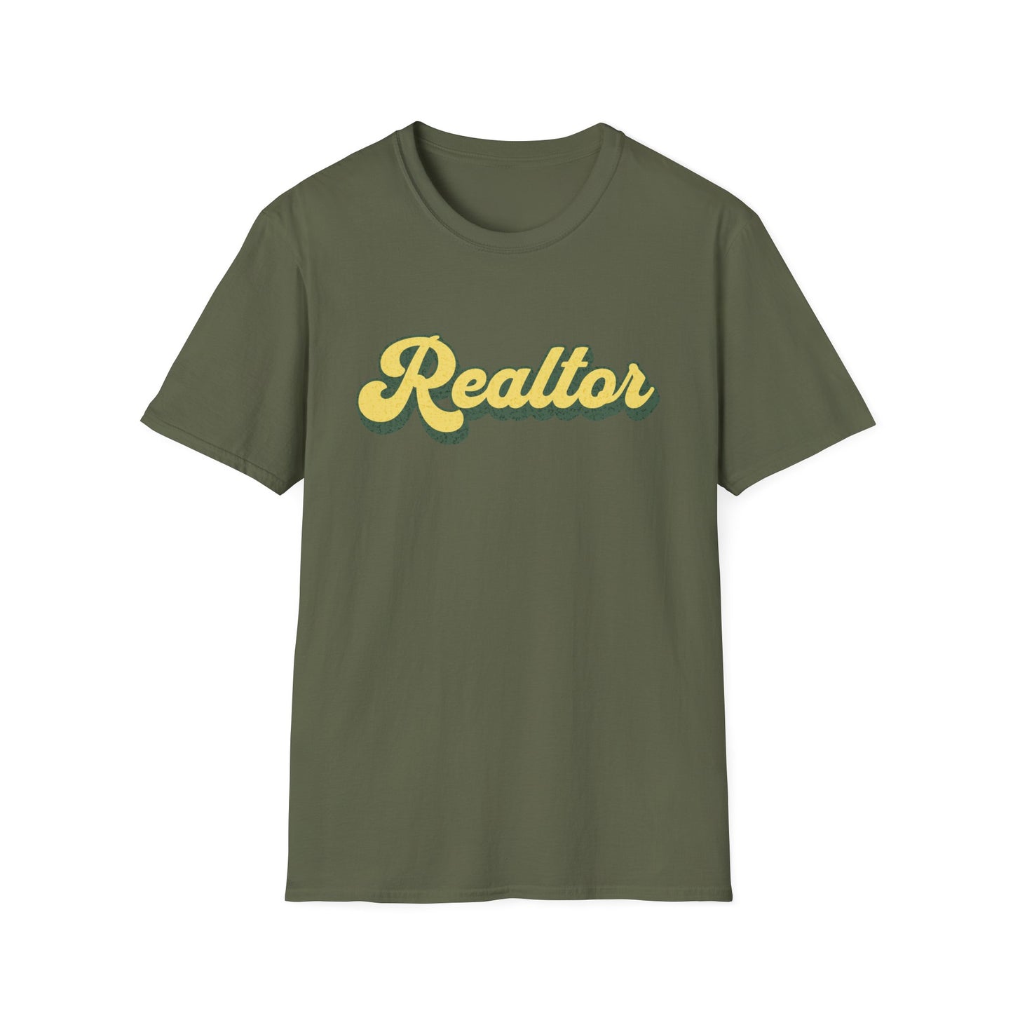 Retro Yellow Realtor - Real Estate T-Shirt
