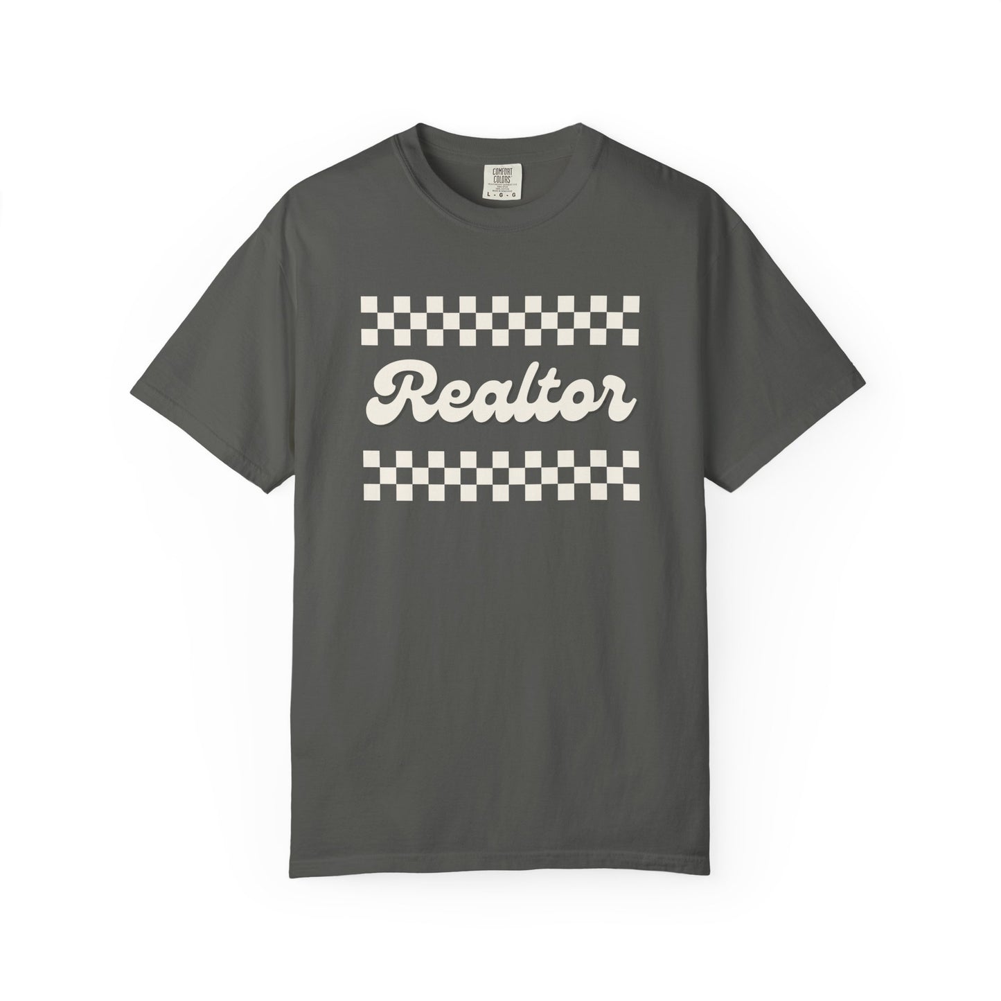 Realtor Checker Print - Real Estate T-Shirt