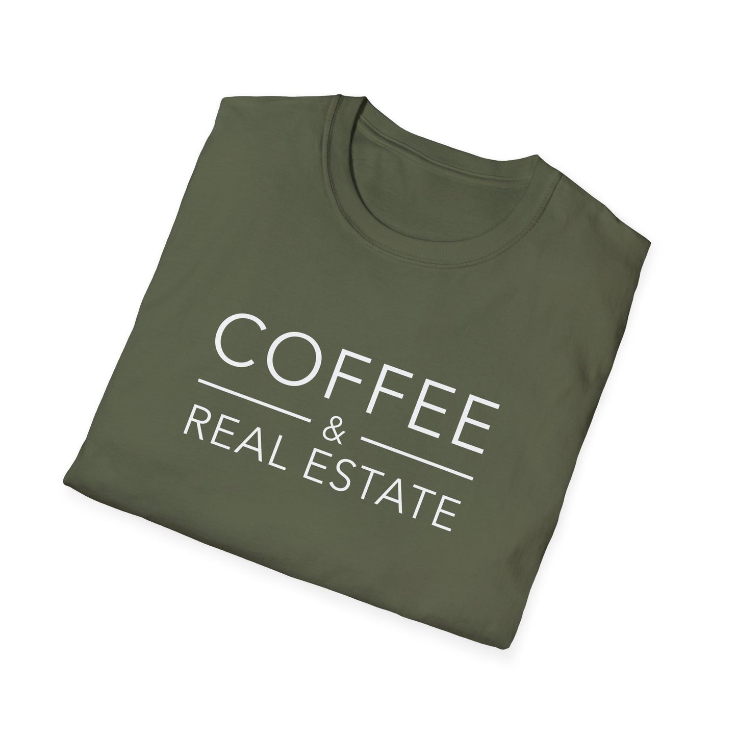 Coffee and Real Estate - Modern Real Estate T-Shirt