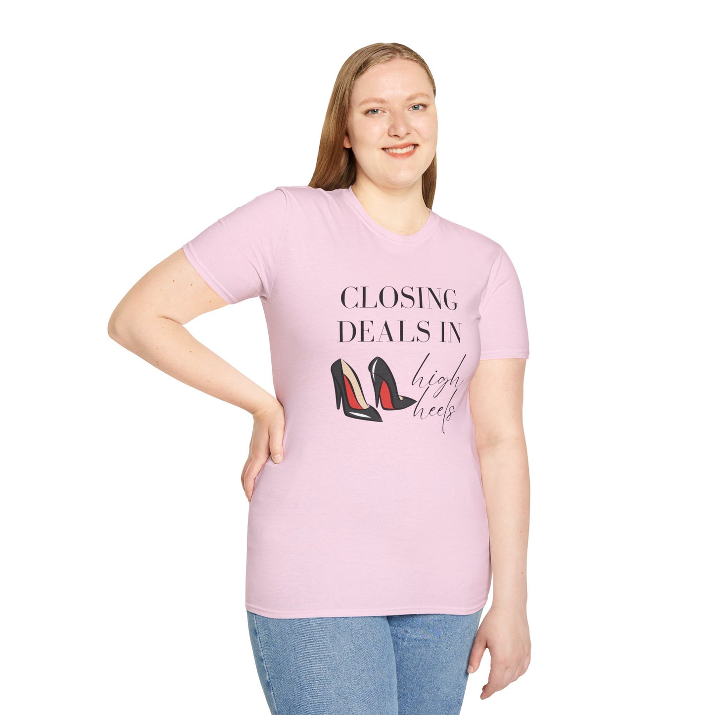 Closing Deels in High Heels - Women's Real Estate T-Shirt
