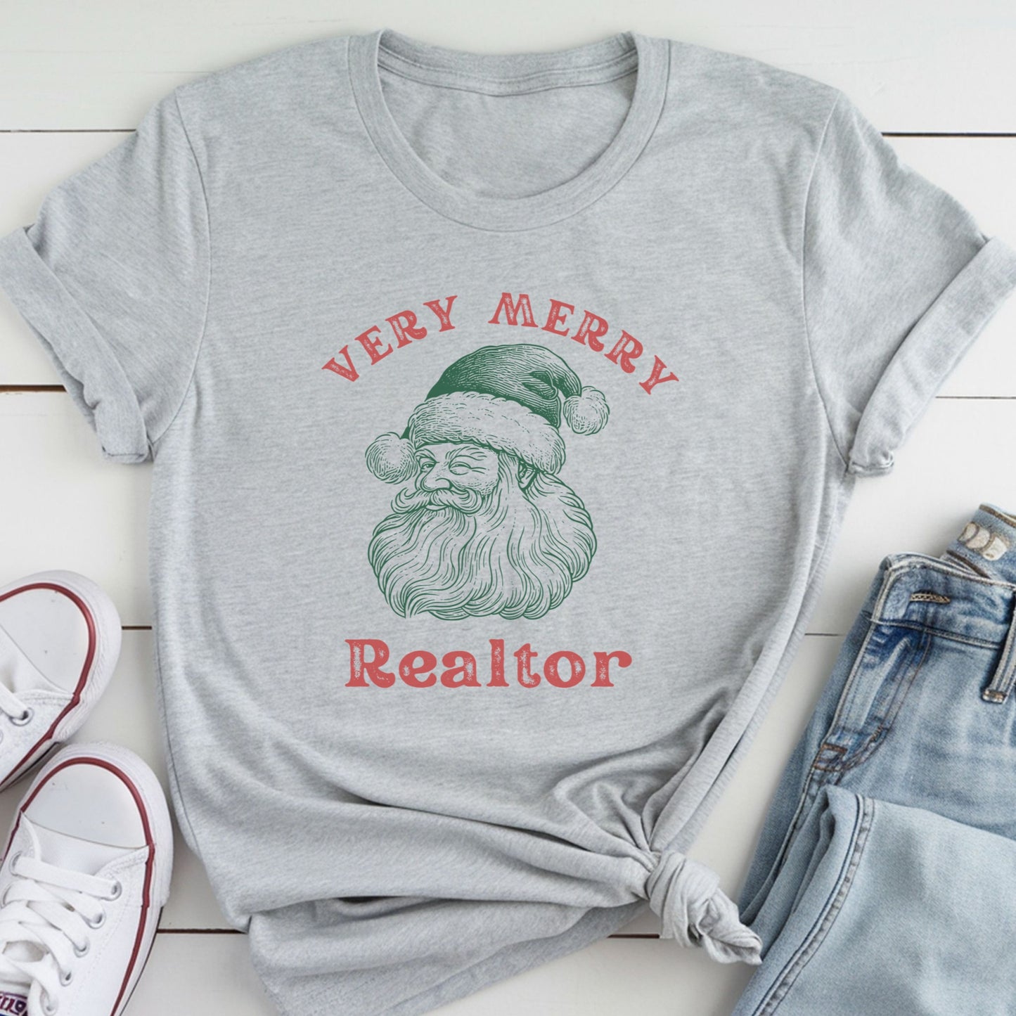 Santa Merry Realtor - Real Estate T-Shirt