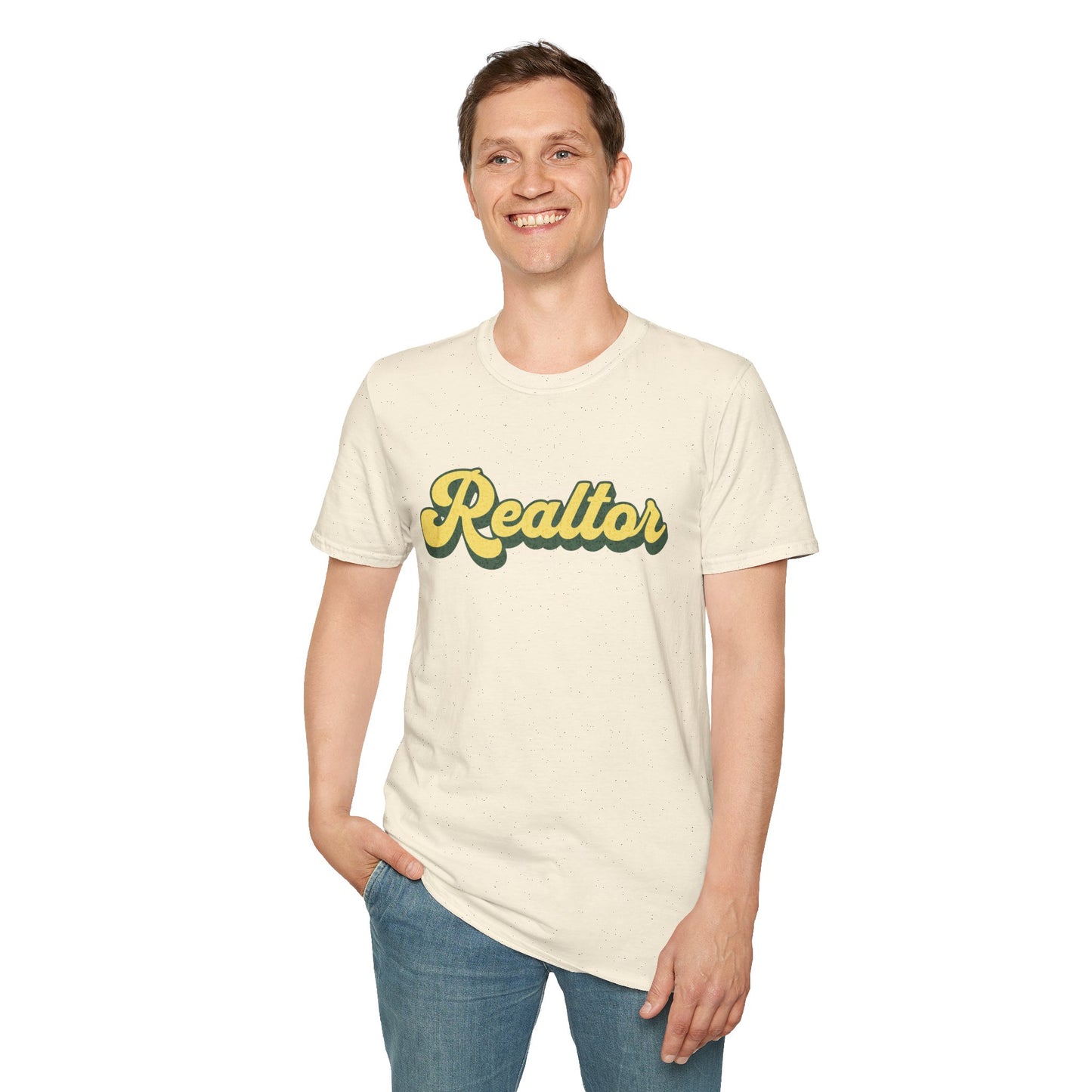 Retro Yellow Realtor - Real Estate T-Shirt
