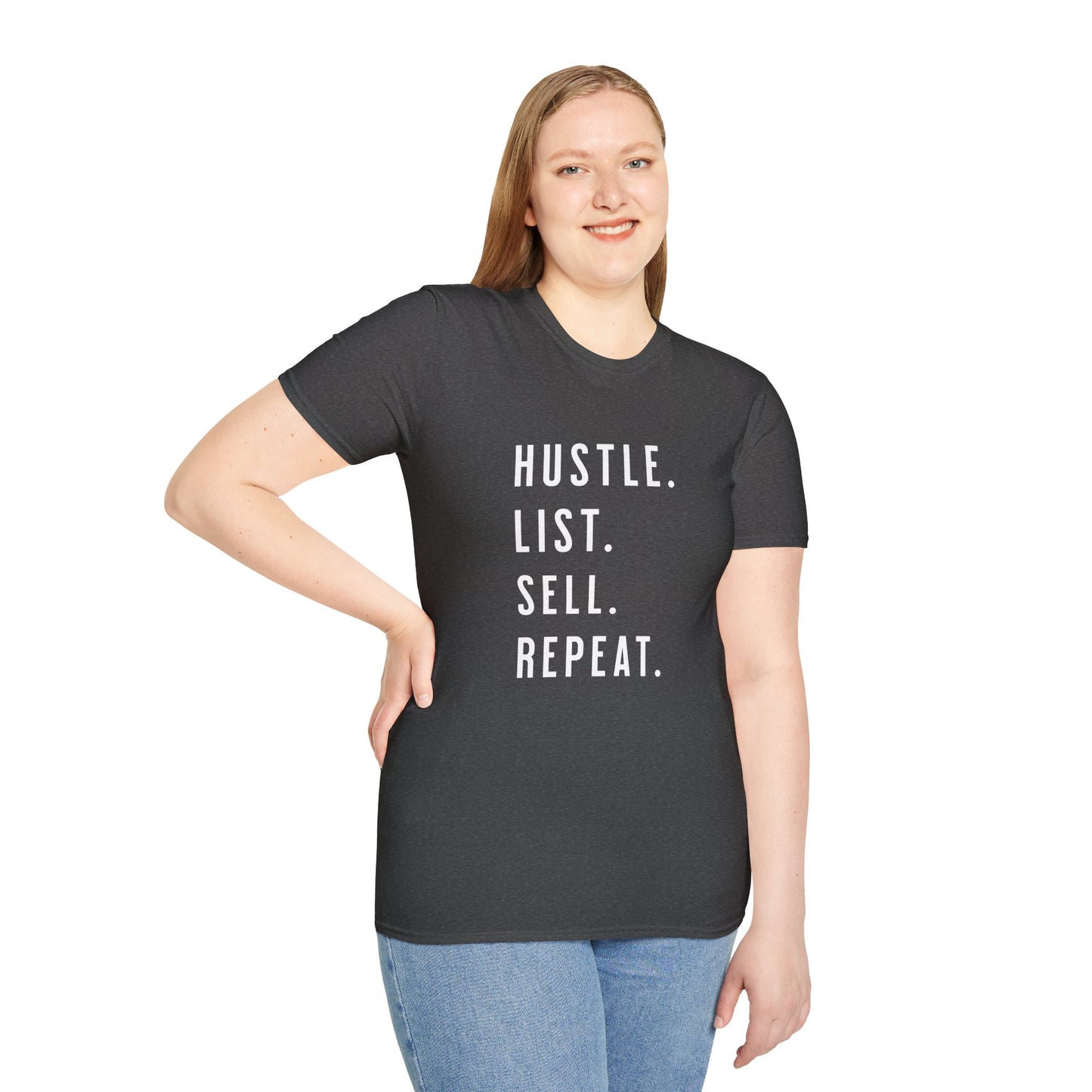 Hustle List Sell Repeat - Real Estate T-Shirt