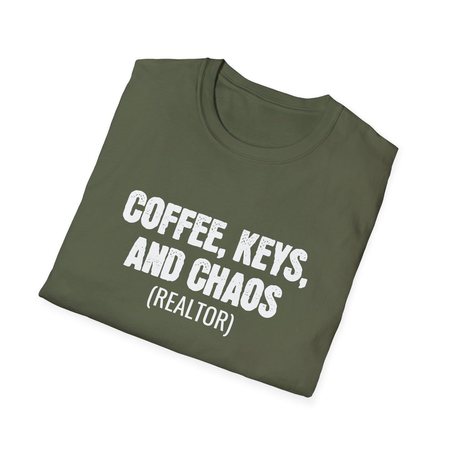 Coffee Keys Chaos - Real Estate T-Shirt
