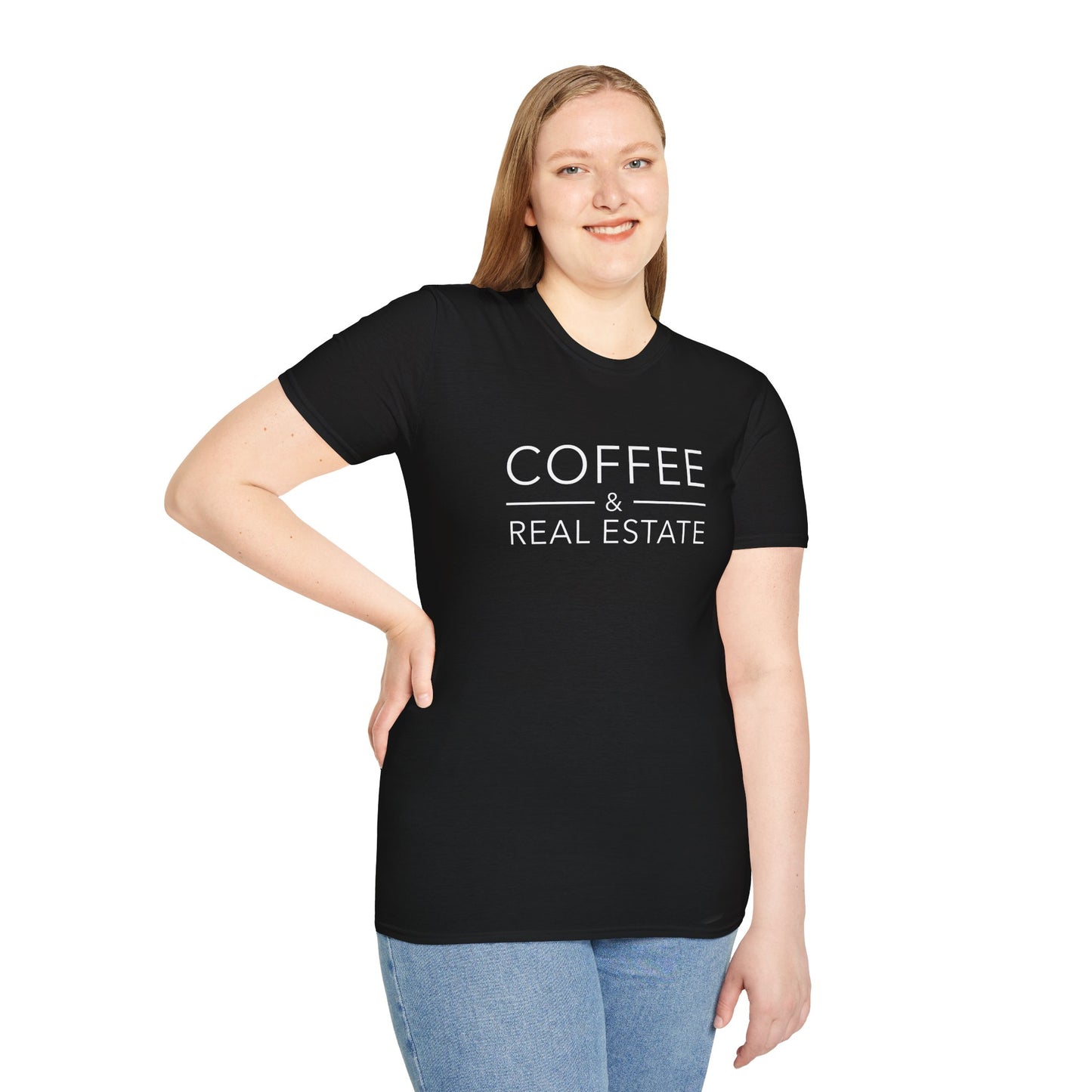 Coffee and Real Estate - Modern Real Estate T-Shirt