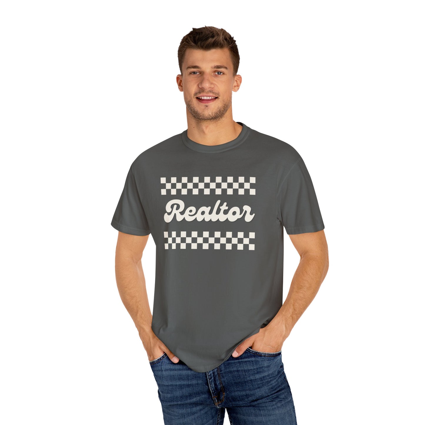 Realtor Checker Print - Real Estate T-Shirt