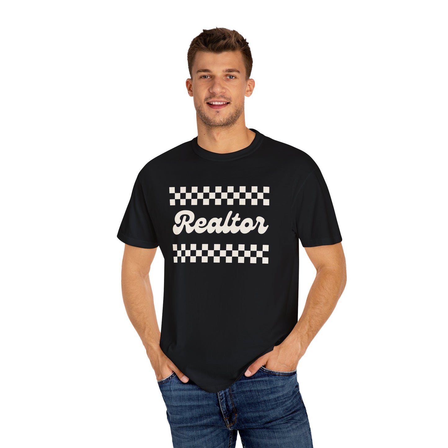 Realtor Checker Print - Real Estate T-Shirt