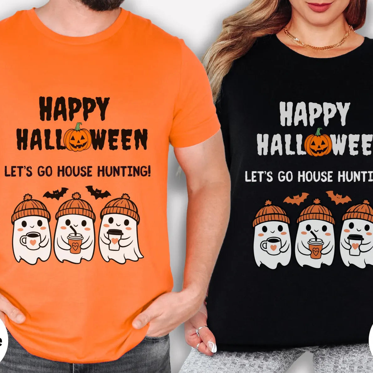 Happy Halloween Let’s Go House Hunting –Cute Ghost Real Estate T-Shirt