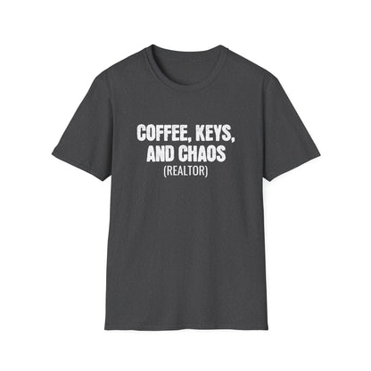 Coffee Keys Chaos - Real Estate T-Shirt