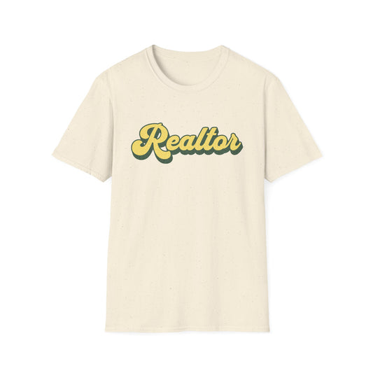 Retro Yellow Realtor - Real Estate T-Shirt