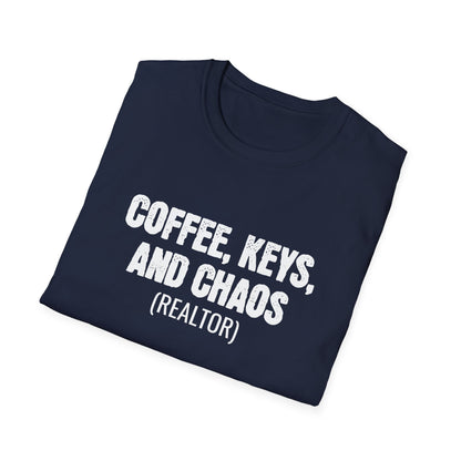 Coffee Keys Chaos - Real Estate T-Shirt
