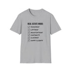 Real Estate Mode Checklist T-Shirt