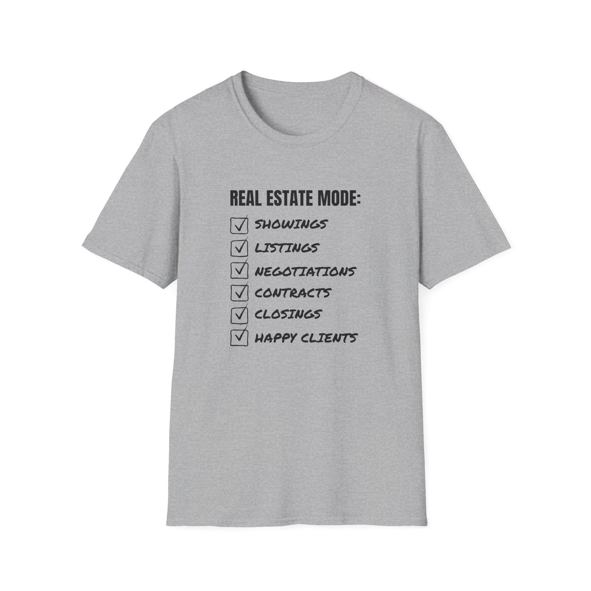 Real Estate Mode Checklist T-Shirt