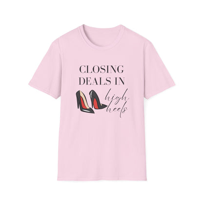 Closing Deels in High Heels - Women's Real Estate T-Shirt