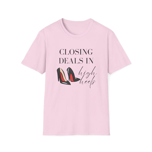 Closing Deels in High Heels - Women's Real Estate T-Shirt