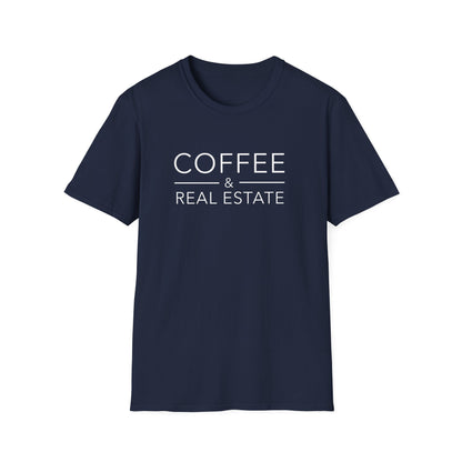 Coffee and Real Estate - Modern Real Estate T-Shirt