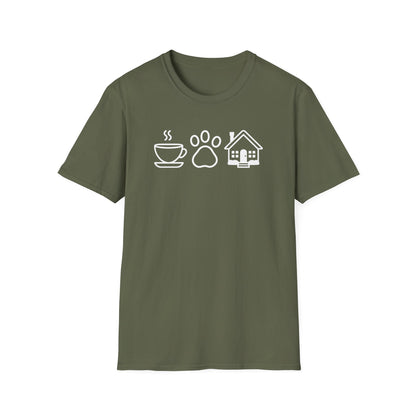 Coffee Pets Homes Icon - Real Estate T-Shirt