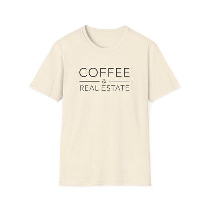 Coffee and Real Estate - Modern Real Estate T-Shirt