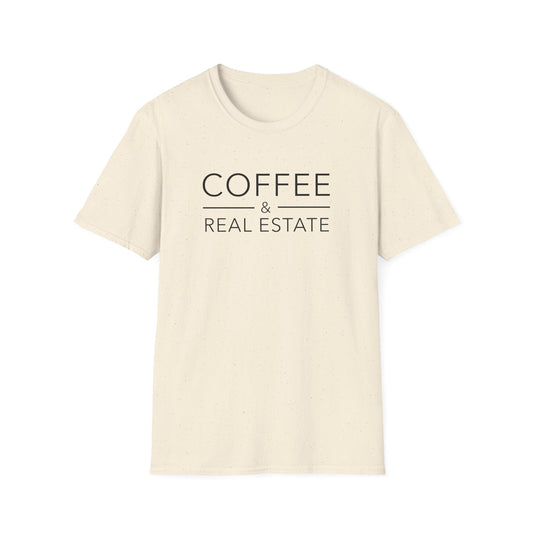 Coffee and Real Estate - Modern Real Estate T-Shirt