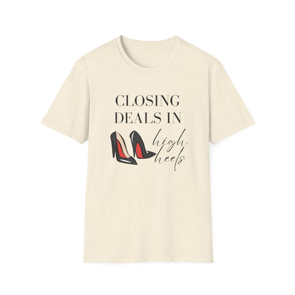Closing Deels in High Heels - Women's Real Estate T-Shirt
