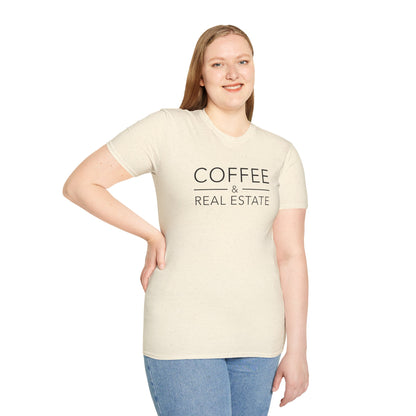 Coffee and Real Estate - Modern Real Estate T-Shirt