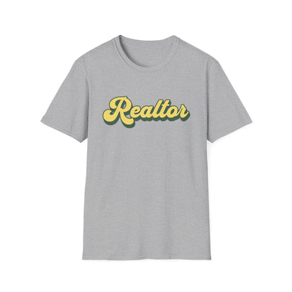 Retro Yellow Realtor - Real Estate T-Shirt
