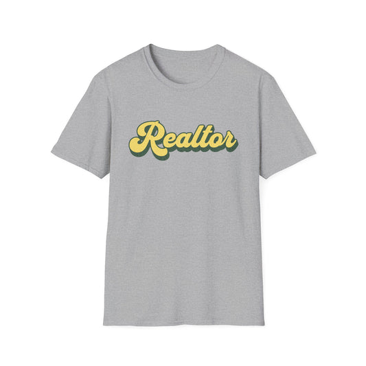 Retro Yellow Realtor - Real Estate T-Shirt