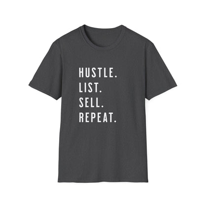 Hustle List Sell Repeat - Real Estate T-Shirt