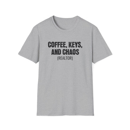 Coffee Keys Chaos - Real Estate T-Shirt