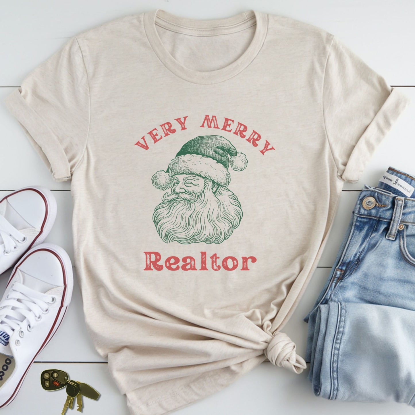 Santa Merry Realtor - Real Estate T-Shirt