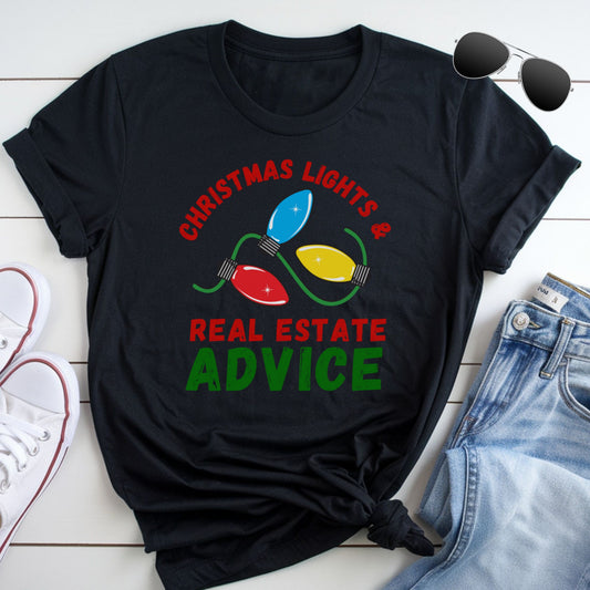 Christmas Lights - Real Estate T-Shirt