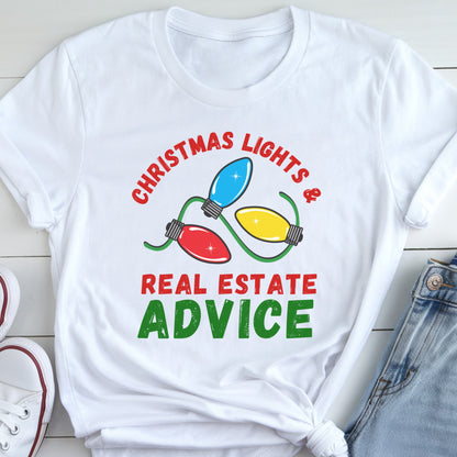 Christmas Lights - Real Estate T-Shirt