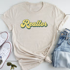 Retro Yellow Realtor - Real Estate T-Shirt
