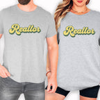 Retro Yellow Realtor - Real Estate T-Shirt