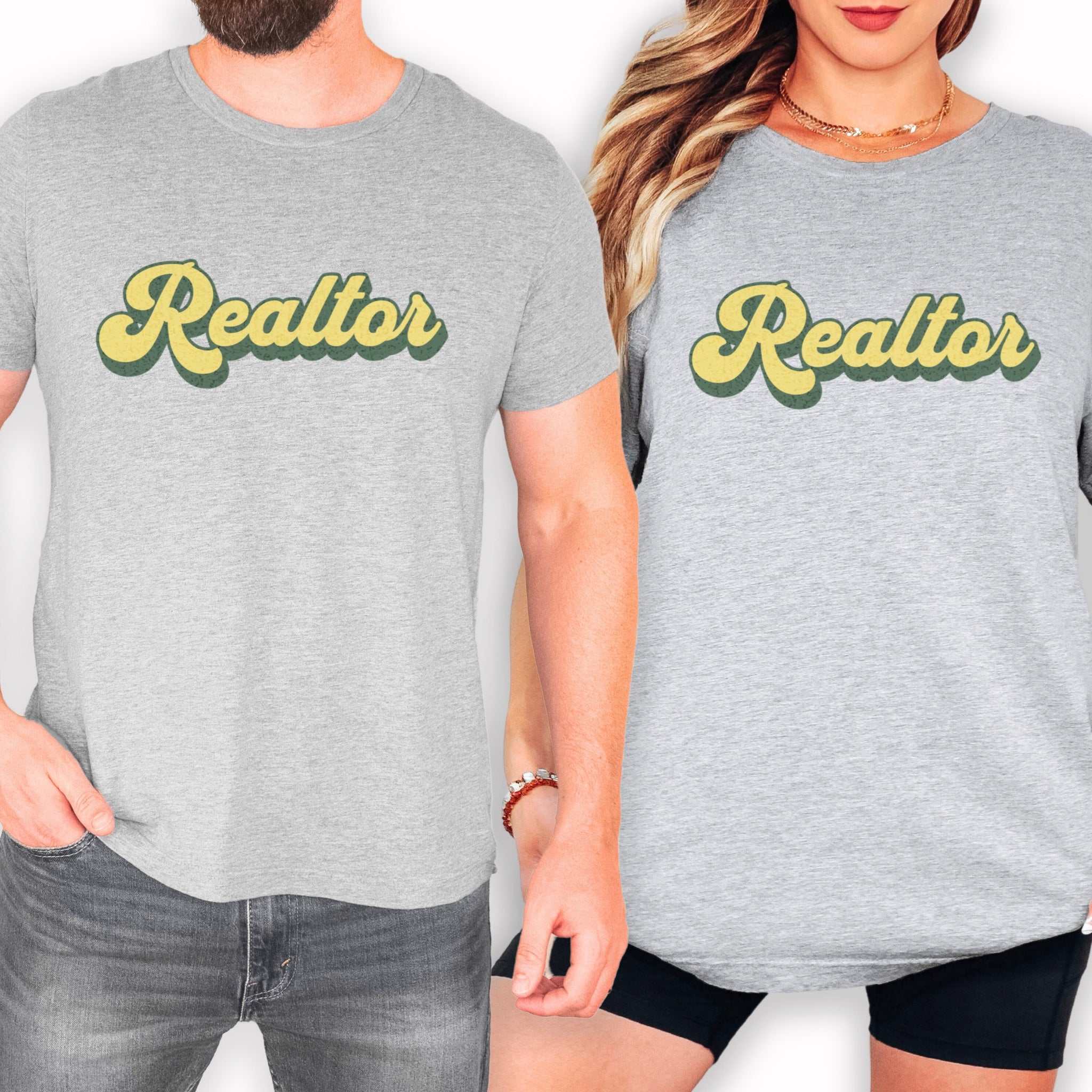 Retro Yellow Realtor - Real Estate T-Shirt