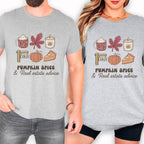 Pumpkin Spice and Real Estate Advice – Fall Icons Real Estate T-Shirt