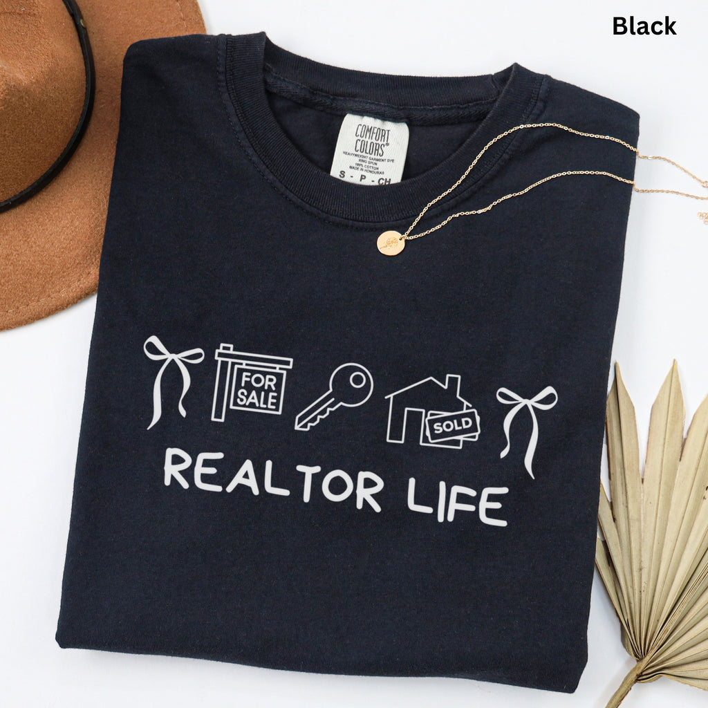 Coquette Realtor Life- Comfort Colors Real Estate T-Shirt
