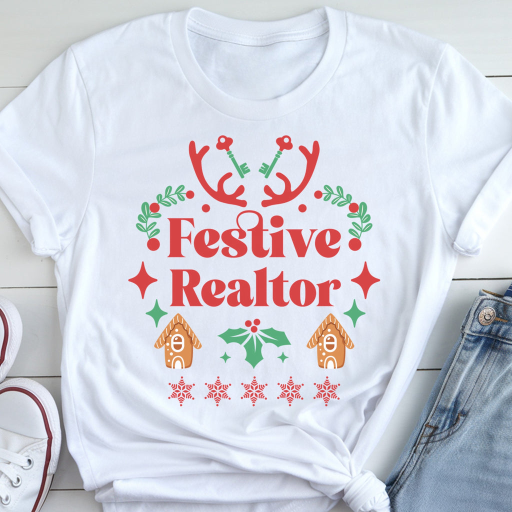 Festive Realtor Holiday Real Estate T-Shirt