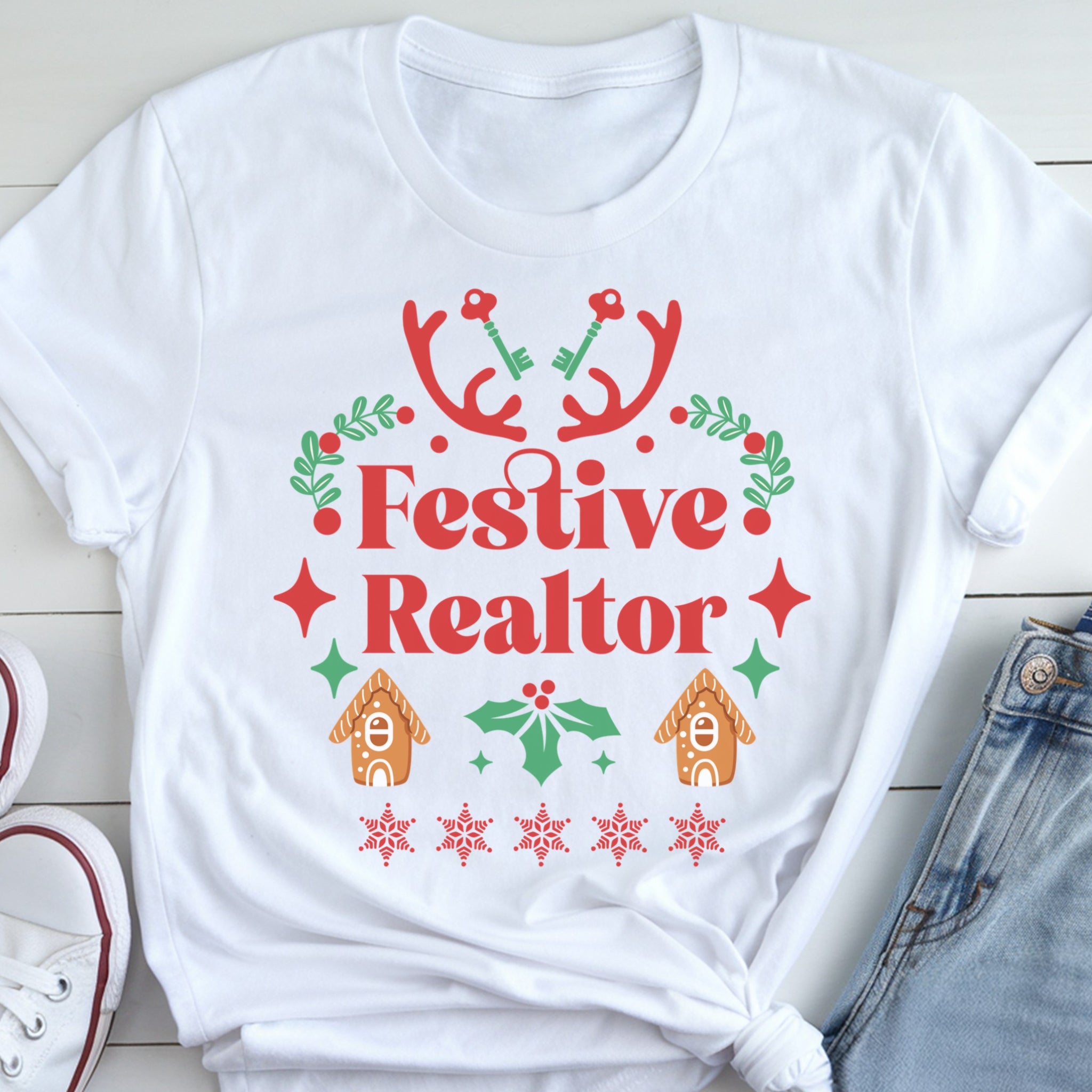 Festive Realtor Holiday Real Estate T-Shirt