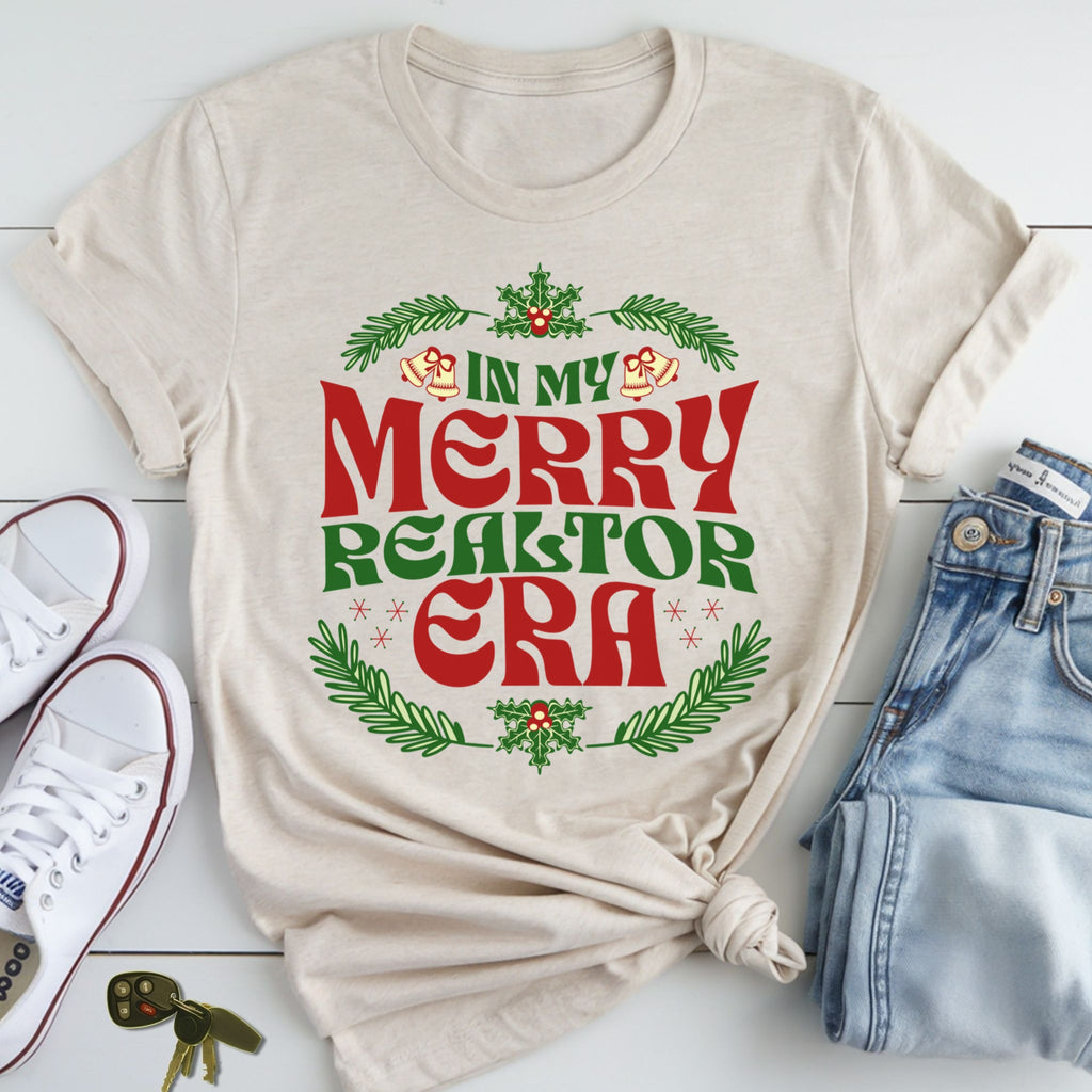 In My Merry Realtor Era – Christmas Realtor T-Shirt