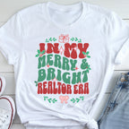 Merry and Bright Cute Holiday Real Estate T-Shirt