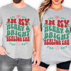 Merry and Bright Cute Holiday Real Estate T-Shirt