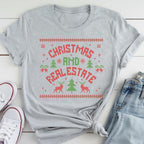 Christmas and Real Estate Ugly Sweater T-Shirt