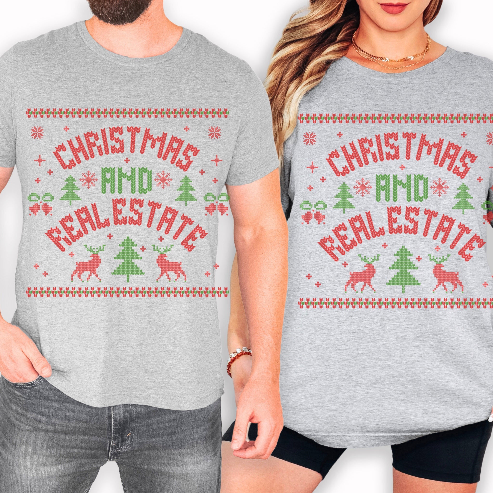 Christmas and Real Estate Ugly Sweater T-Shirt