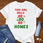 This Girl Sells Ho Ho Homes - Christmas Realtor T-Shirt