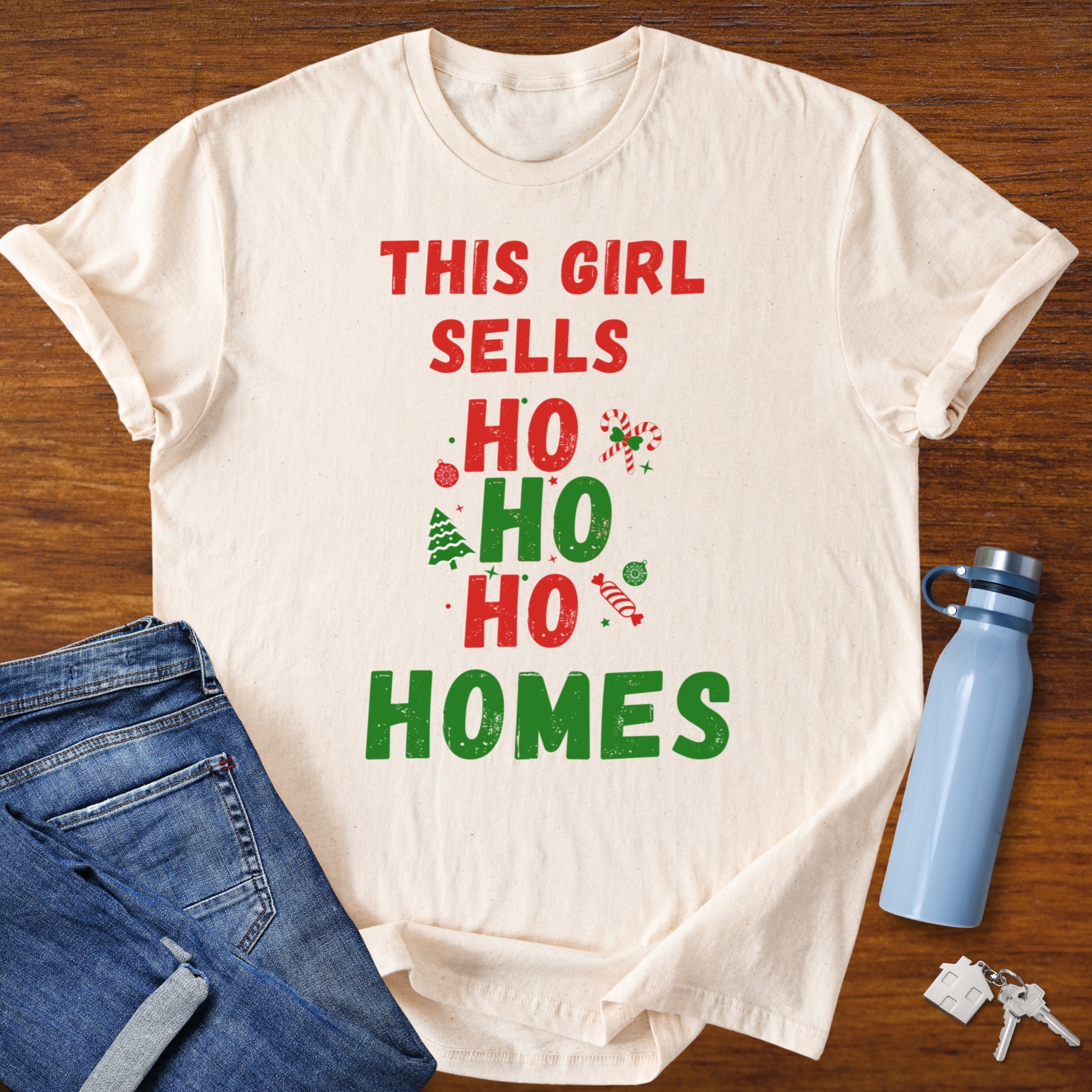 This Girl Sells Ho Ho Homes - Christmas Realtor T-Shirt