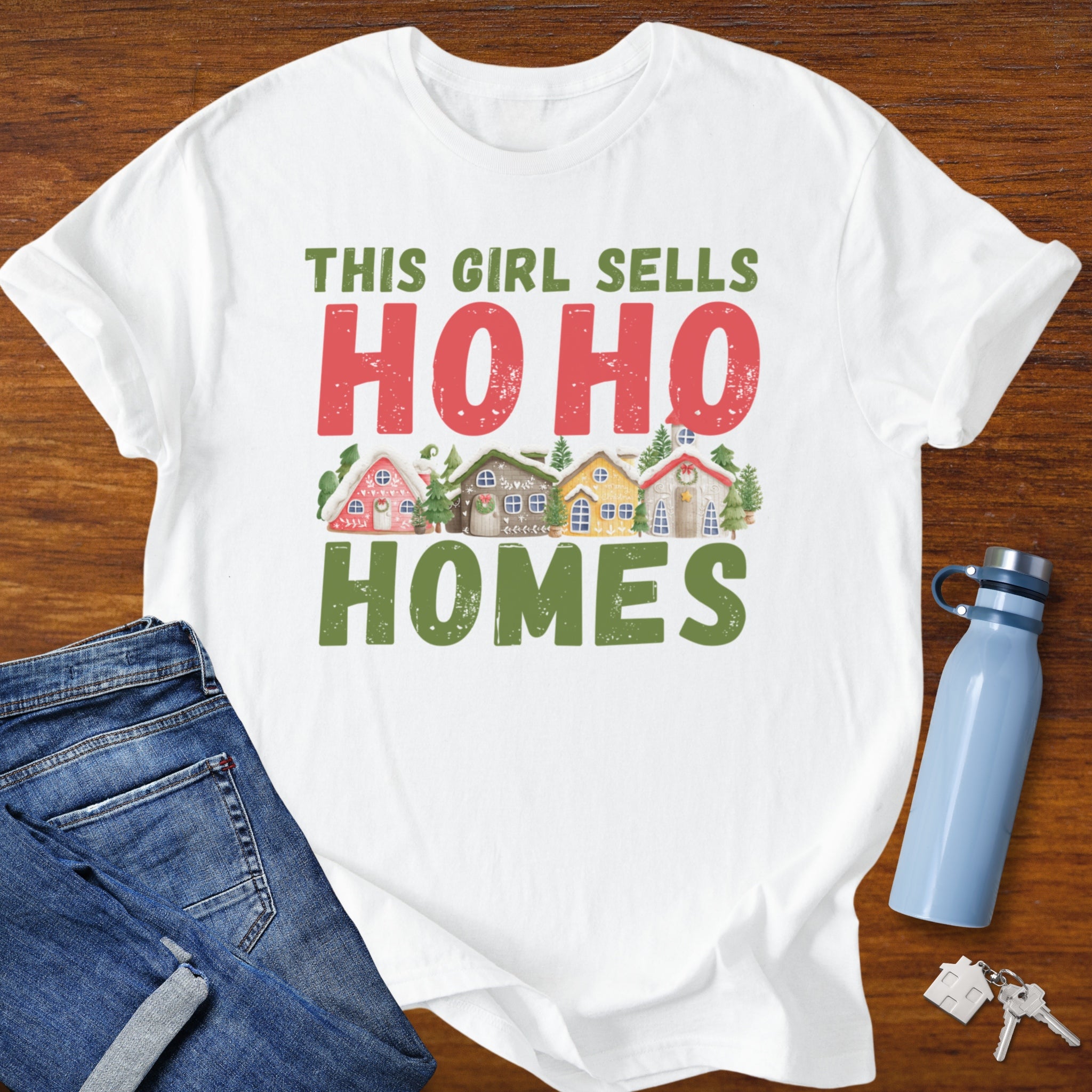 This Girl Sells Ho Ho Homes - Holiday Realtor T-Shirt