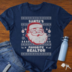 Santa’s Favorite – Ugly Christmas Realtor T-Shirt
