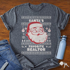 Santa’s Favorite – Ugly Christmas Realtor T-Shirt